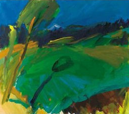 Pejsaž z drevesom (60x70) akril